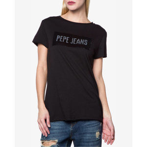 Pepe Jeans dámské černé tričko Susana
